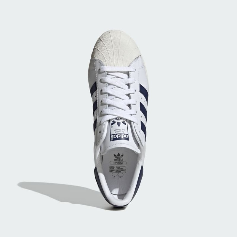 Superstar white and navy blue hotsell